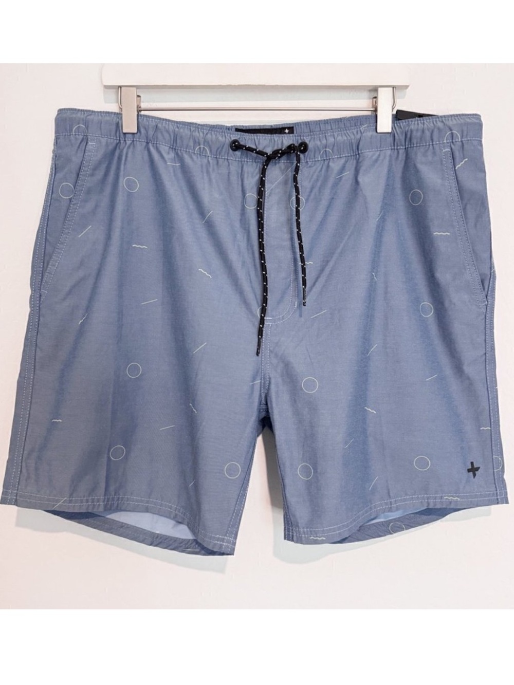 Tavik Boardshorts Size XL Blue‎ Drawstring Swim Trunks Shorts Pool Beach Party